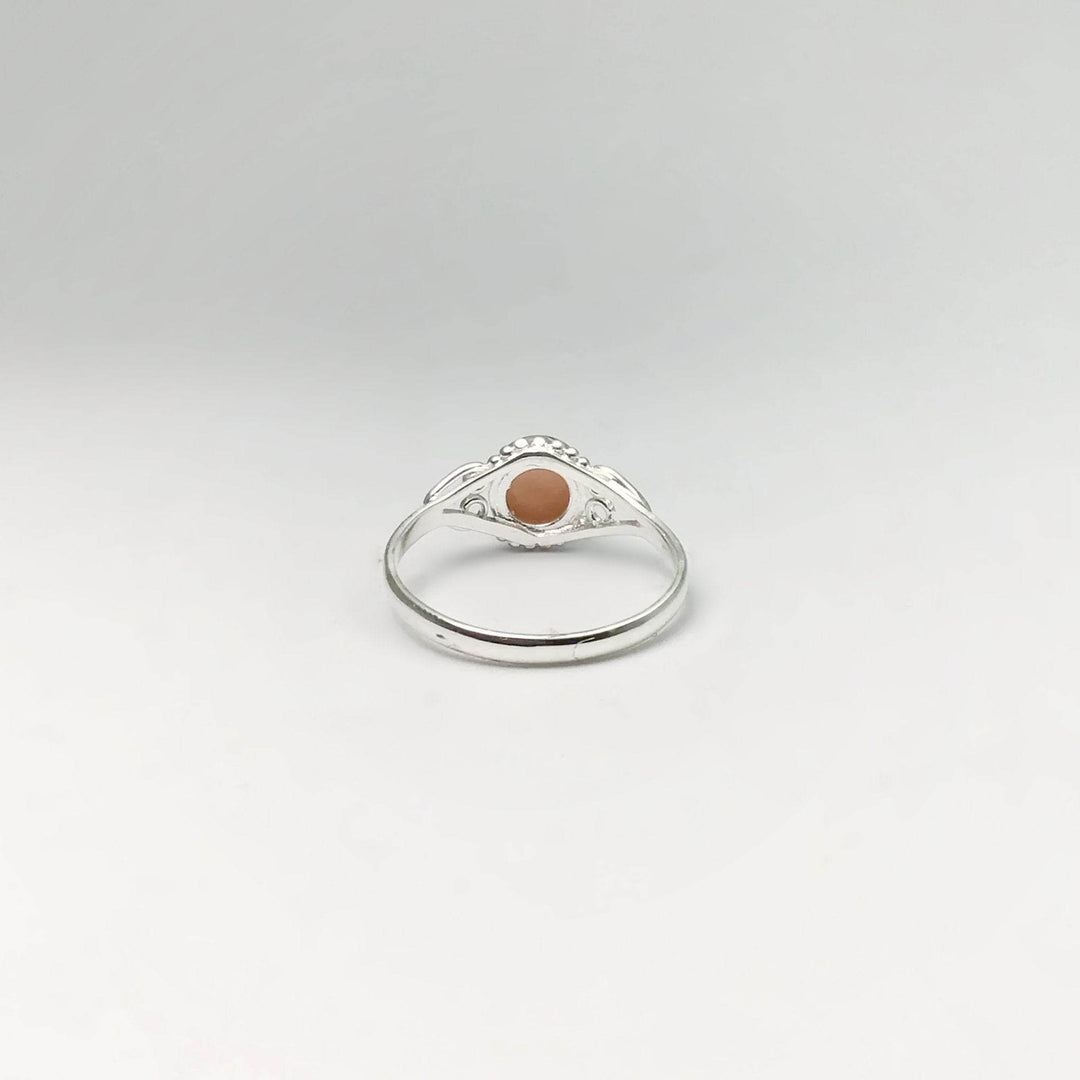 Pink Peruvian Opal Ring-Rocks and Gems Canada