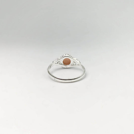 Pink Peruvian Opal Ring-Rocks and Gems Canada