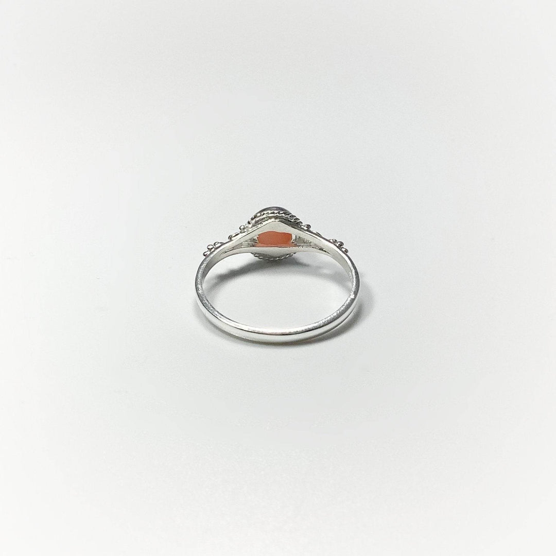 Pink Peruvian Opal Ring-Rocks and Gems Canada