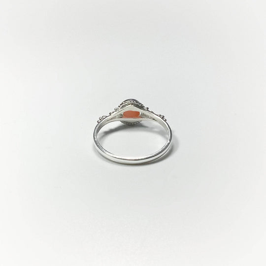 Pink Peruvian Opal Ring-Rocks and Gems Canada