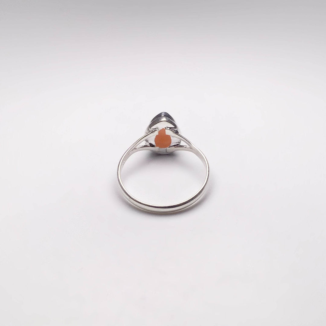 Pink Peruvian Opal Ring-Rocks and Gems Canada