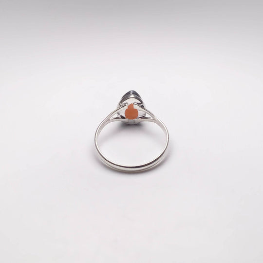 Pink Peruvian Opal Ring-Rocks and Gems Canada
