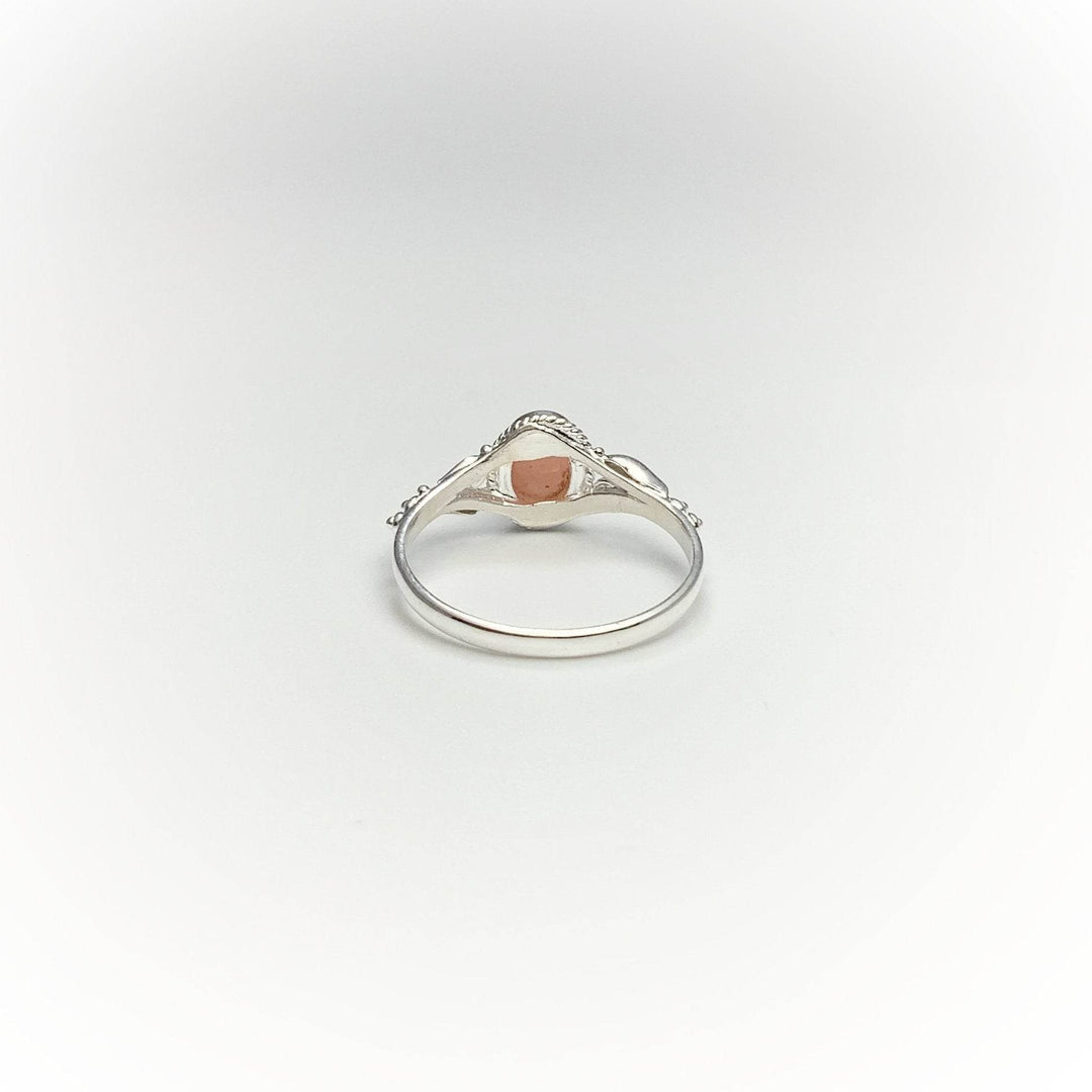 Pink Peruvian Opal Ring-Rocks and Gems Canada