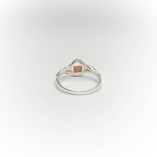 Pink Peruvian Opal Ring-Rocks and Gems Canada