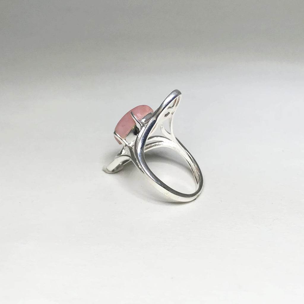 Pink Peruvian Opal Ring-Rocks and Gems Canada