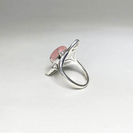 Pink Peruvian Opal Ring-Rocks and Gems Canada