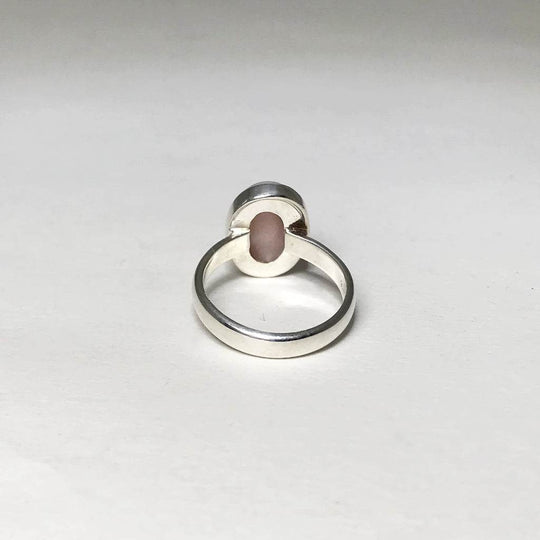 Pink Peruvian Opal Ring-Rocks and Gems Canada