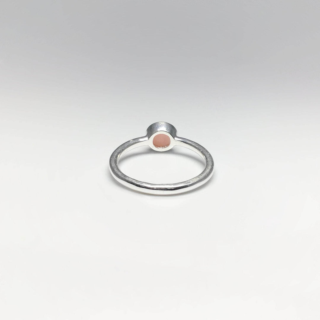 Pink Peruvian Opal Ring-Rocks and Gems Canada