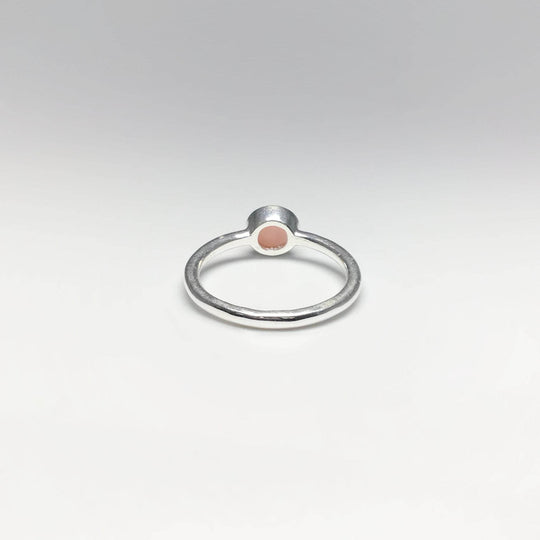 Pink Peruvian Opal Ring-Rocks and Gems Canada