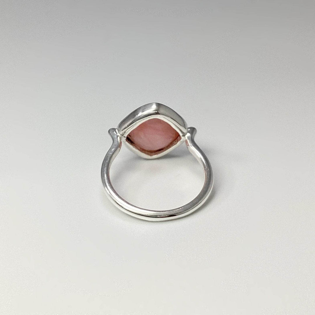 Pink Peruvian Opal Ring-Rocks and Gems Canada