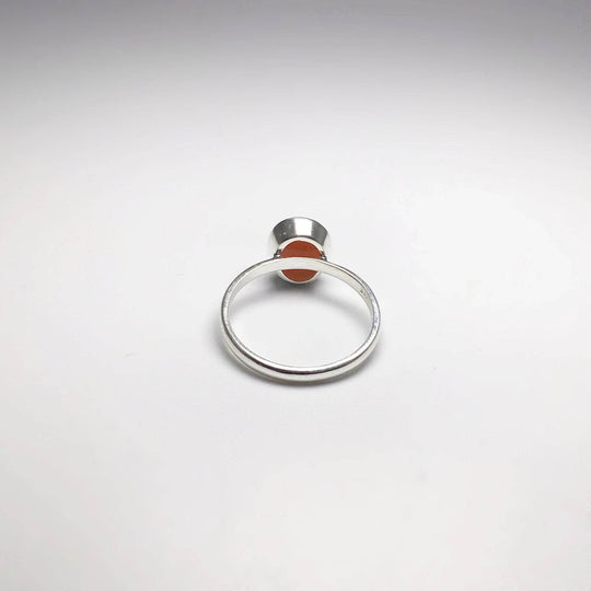 Pink Peruvian Opal Ring-Rocks and Gems Canada