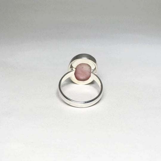 Pink Peruvian Opal Ring-Rocks and Gems Canada