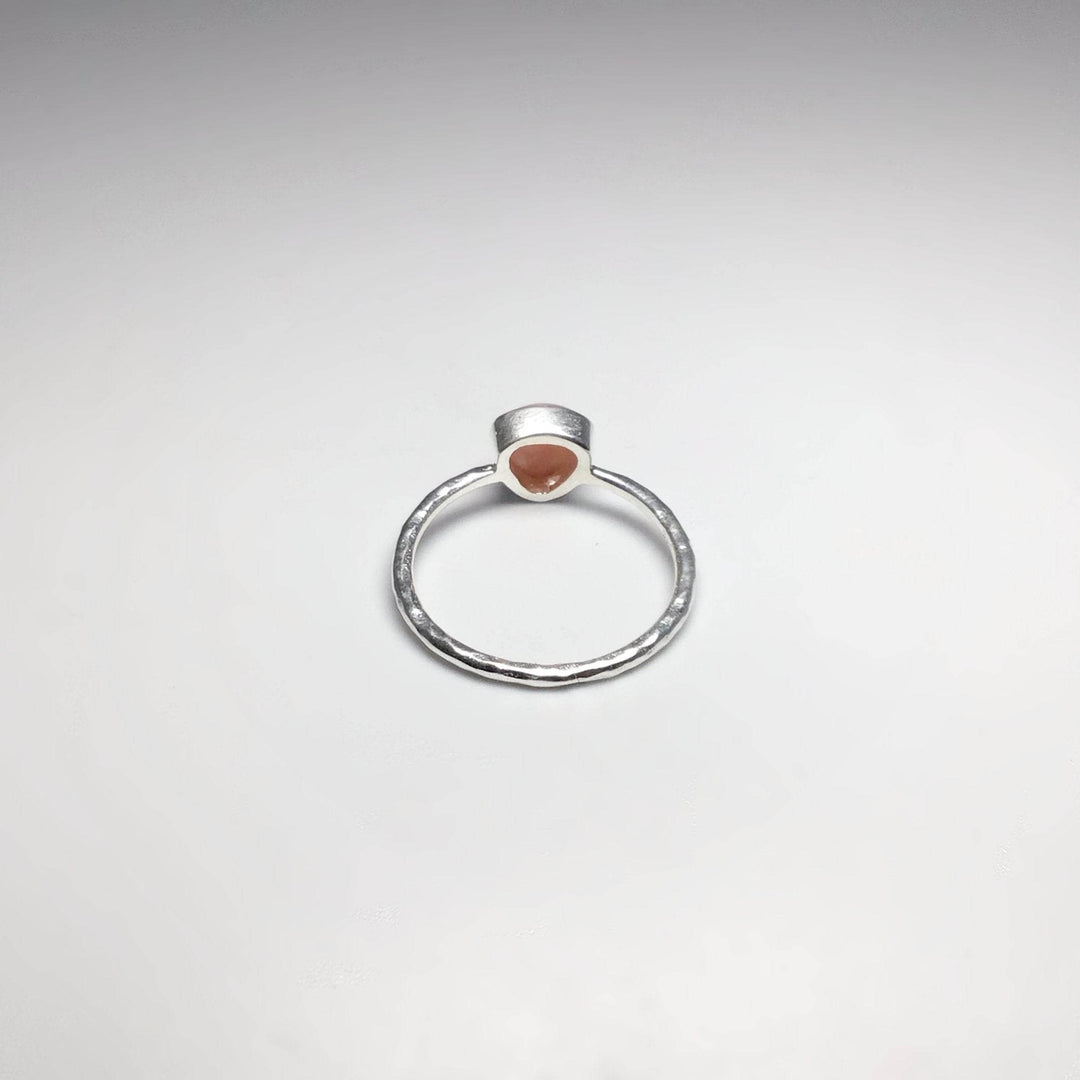 Pink Peruvian Opal Ring-Rocks and Gems Canada