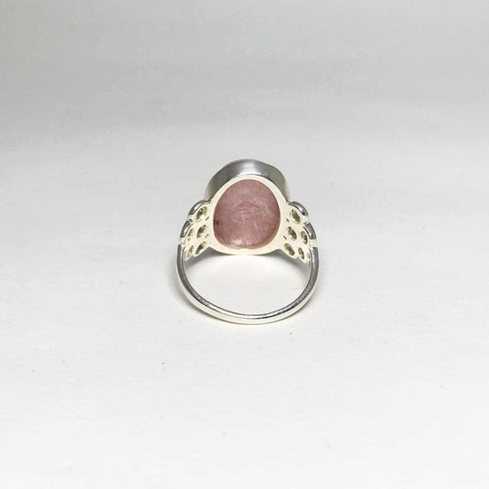 Pink Peruvian Opal Ring-Rocks and Gems Canada