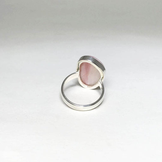 Pink Peruvian Opal Ring-Rocks and Gems Canada
