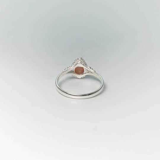Pink Peruvian Opal Ring-Rocks and Gems Canada