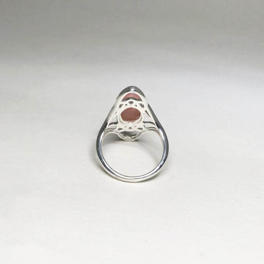 Pink Peruvian Opal Ring-Rocks and Gems Canada