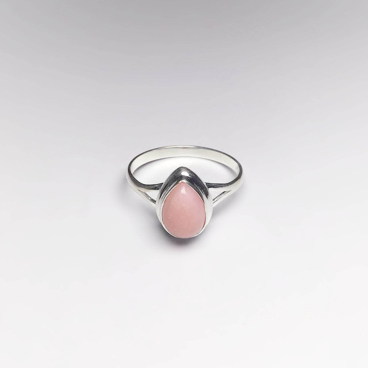Pink Peruvian Opal Ring-Rocks and Gems Canada