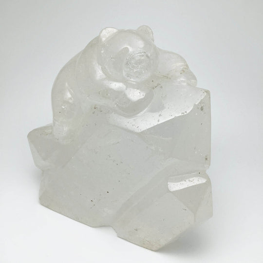 Quartz Bear Carving-Rocks and Gems Canada