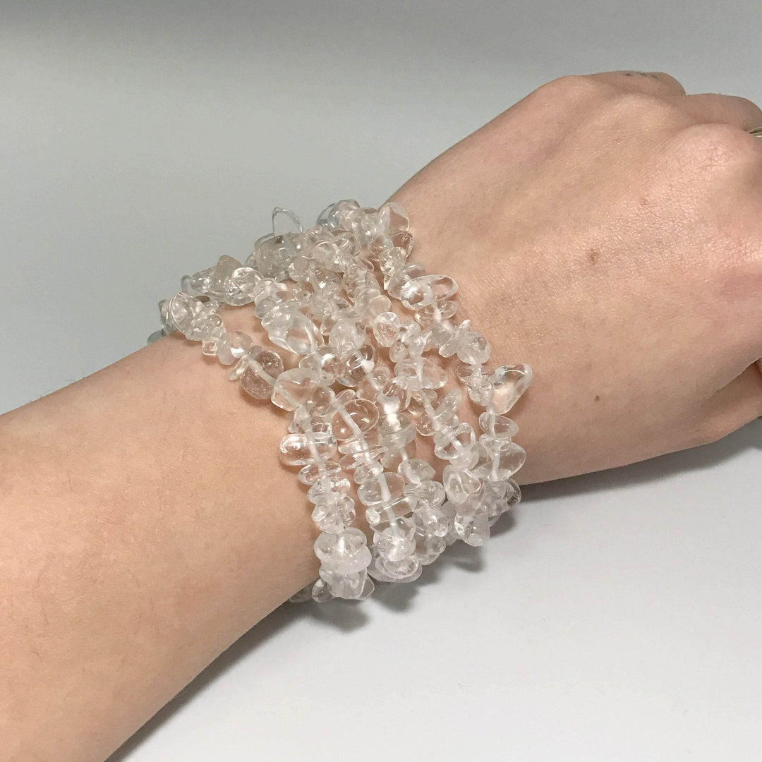 Quartz Chip Beaded Bracelet-Rocks and Gems Canada