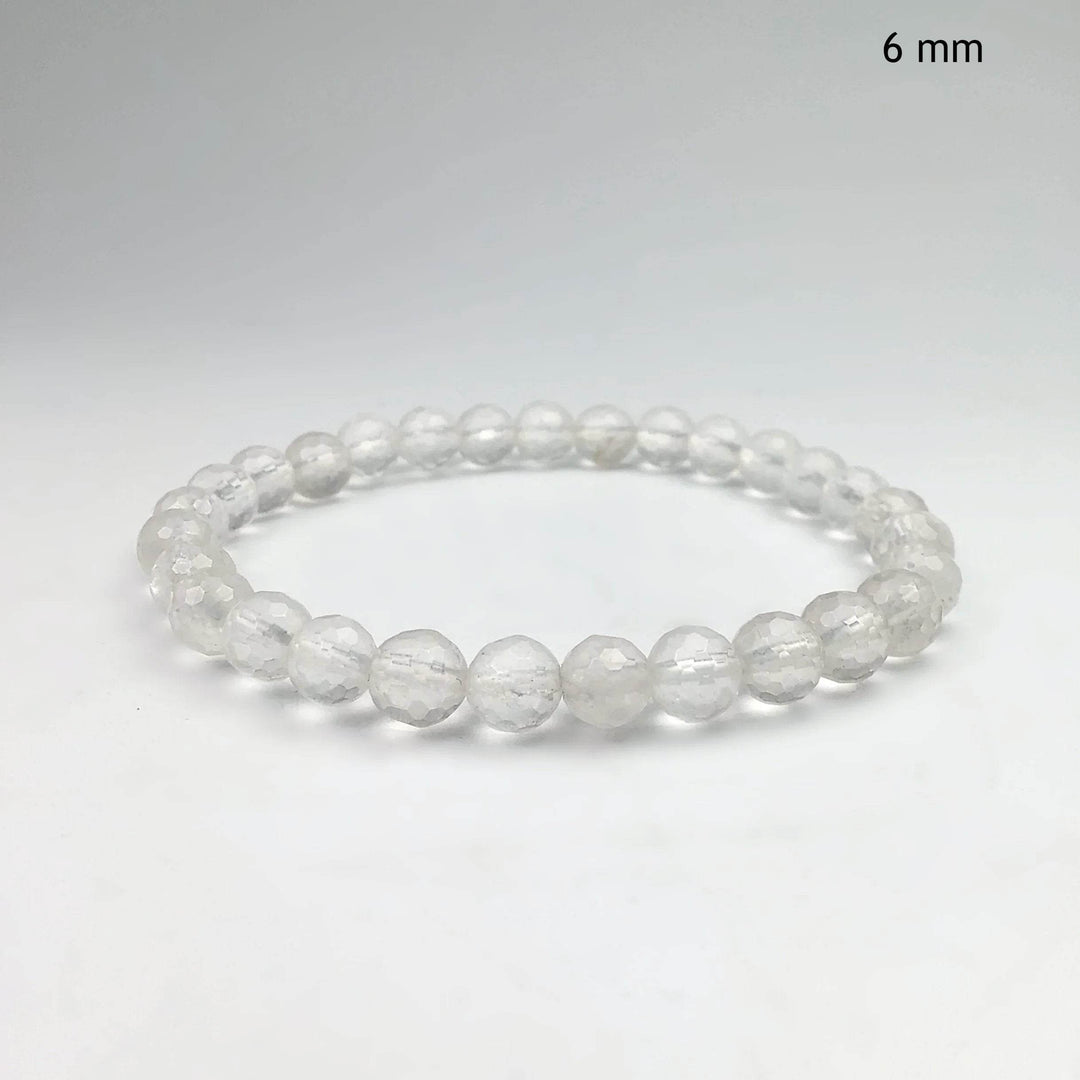 Quartz Faceted Beaded Bracelet-Rocks and Gems Canada