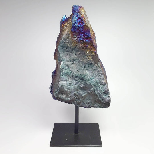 Rainbow Amethyst Druze Cluster On Stand-Rocks and Gems Canada
