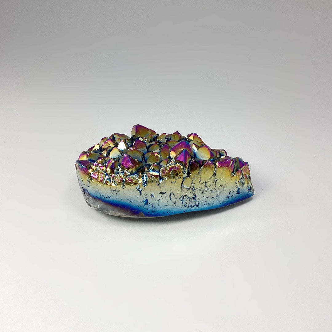 Rainbow Amethyst Druze Cluster Teardrop Carving-Rocks and Gems Canada