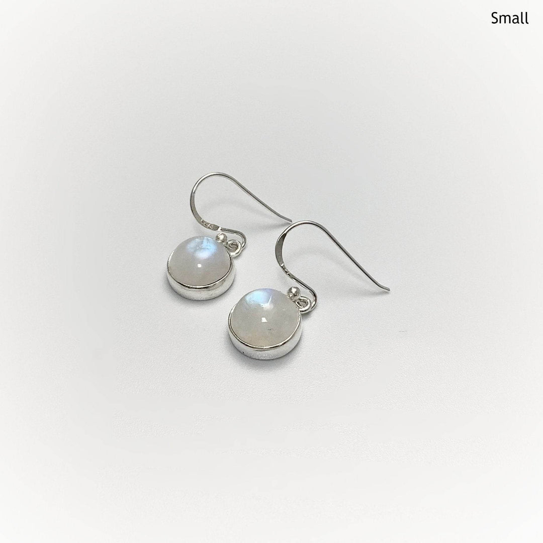 Rainbow Moonstone Dangle Earrings-Rocks and Gems Canada