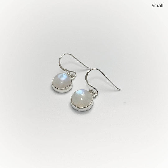 Rainbow Moonstone Dangle Earrings-Rocks and Gems Canada