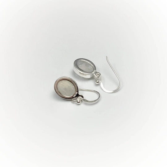 Rainbow Moonstone Dangle Earrings-Rocks and Gems Canada