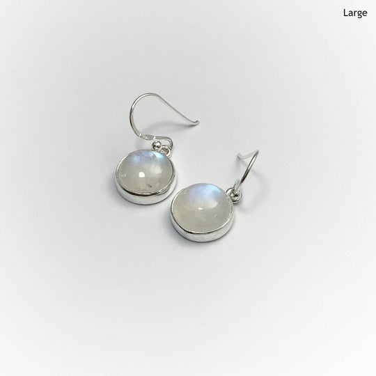 Rainbow Moonstone Dangle Earrings-Rocks and Gems Canada