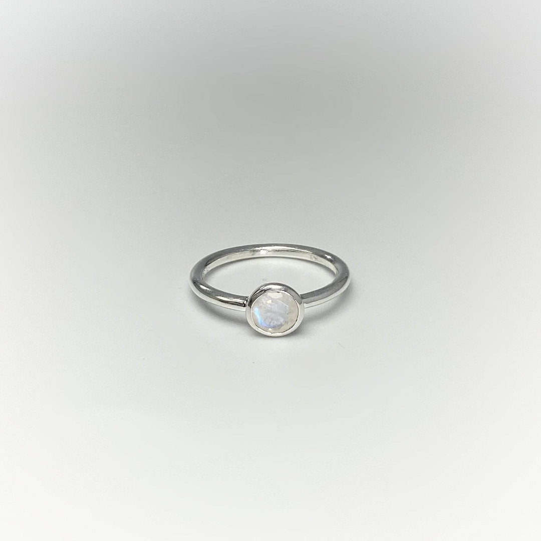 Rainbow Moonstone Gemstone Ring-Rocks and Gems Canada