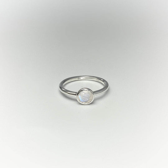 Rainbow Moonstone Gemstone Ring-Rocks and Gems Canada