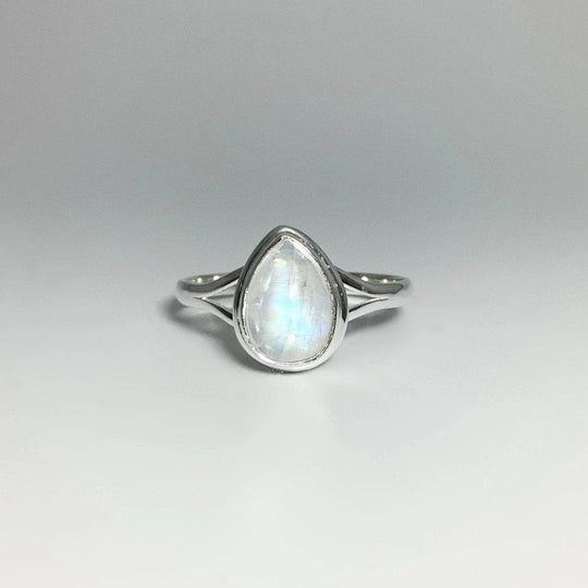 Rainbow Moonstone Ring-Rocks and Gems Canada