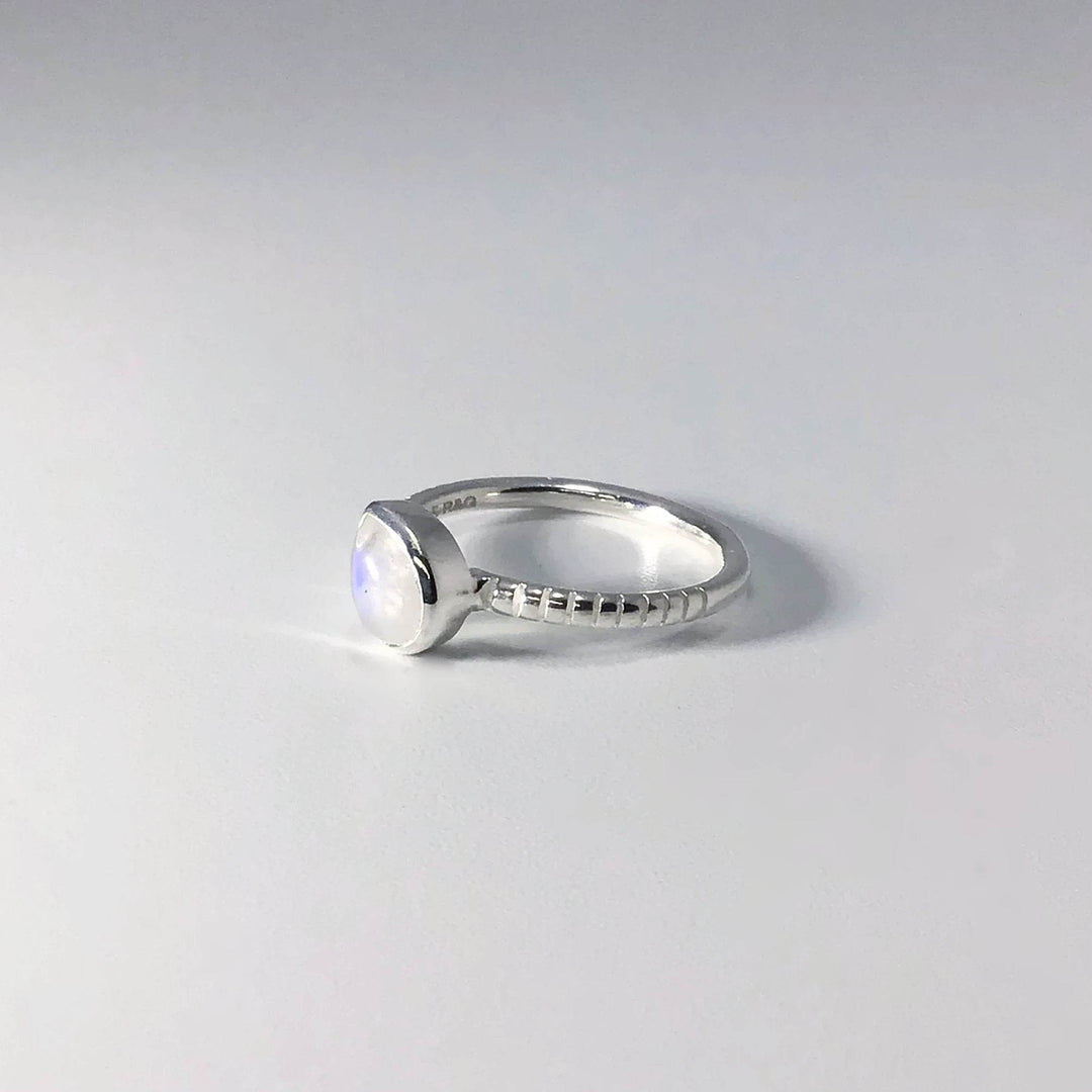 Rainbow Moonstone Ring-Rocks and Gems Canada