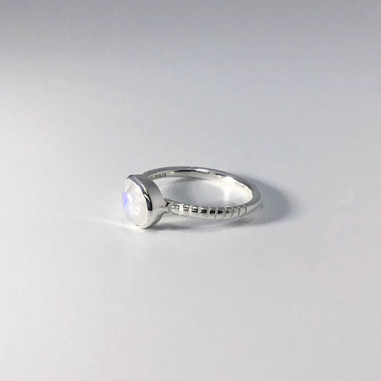 Rainbow Moonstone Ring-Rocks and Gems Canada
