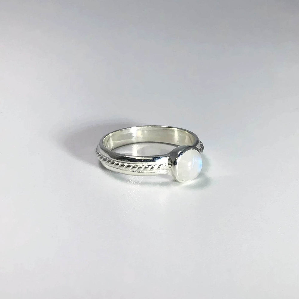 Rainbow Moonstone Ring-Rocks and Gems Canada