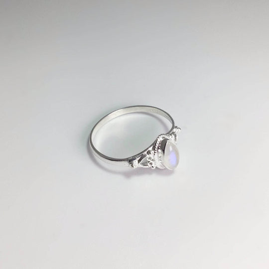 Rainbow Moonstone Ring-Rocks and Gems Canada