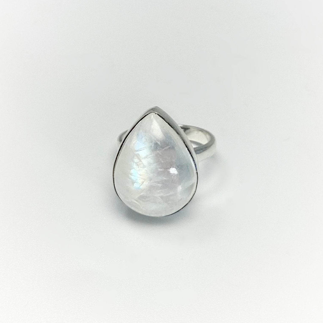 Rainbow Moonstone Ring-Rocks and Gems Canada