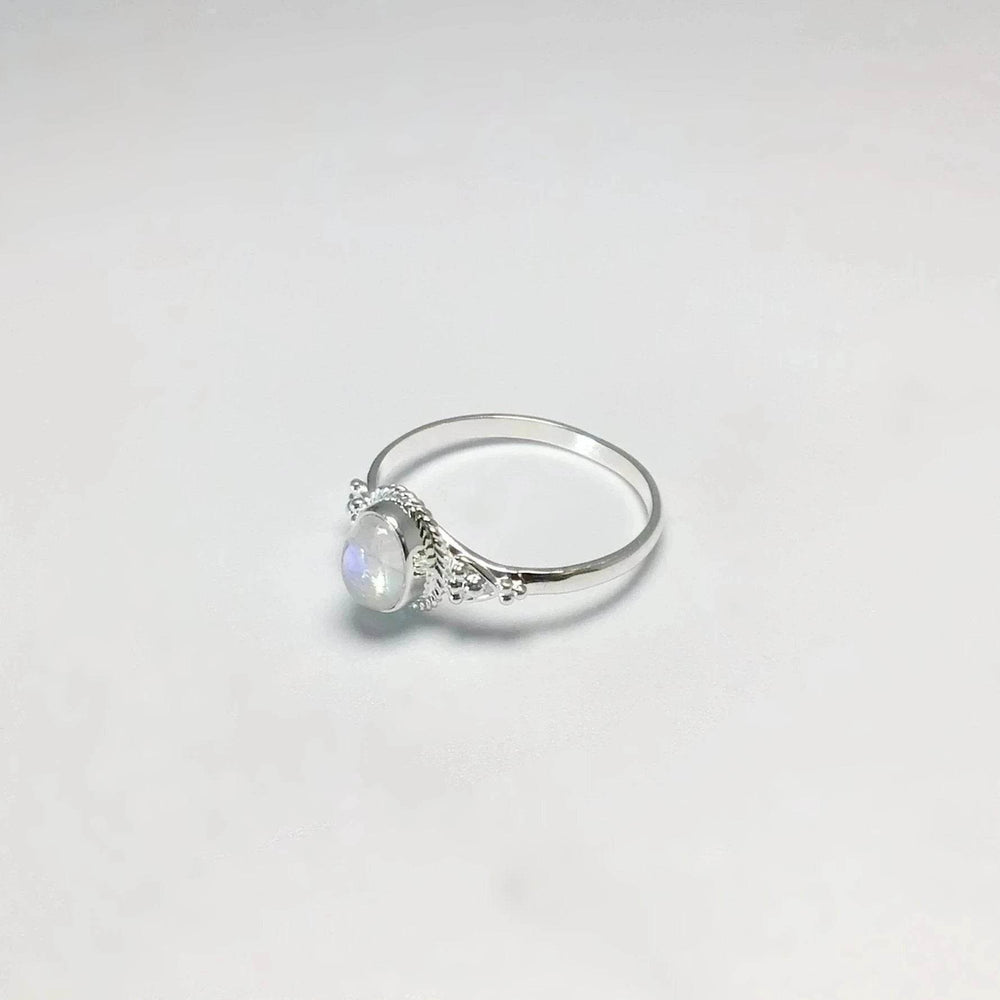 Rainbow Moonstone Ring-Rocks and Gems Canada