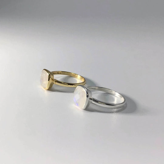 Rainbow Moonstone Ring-Rocks and Gems Canada