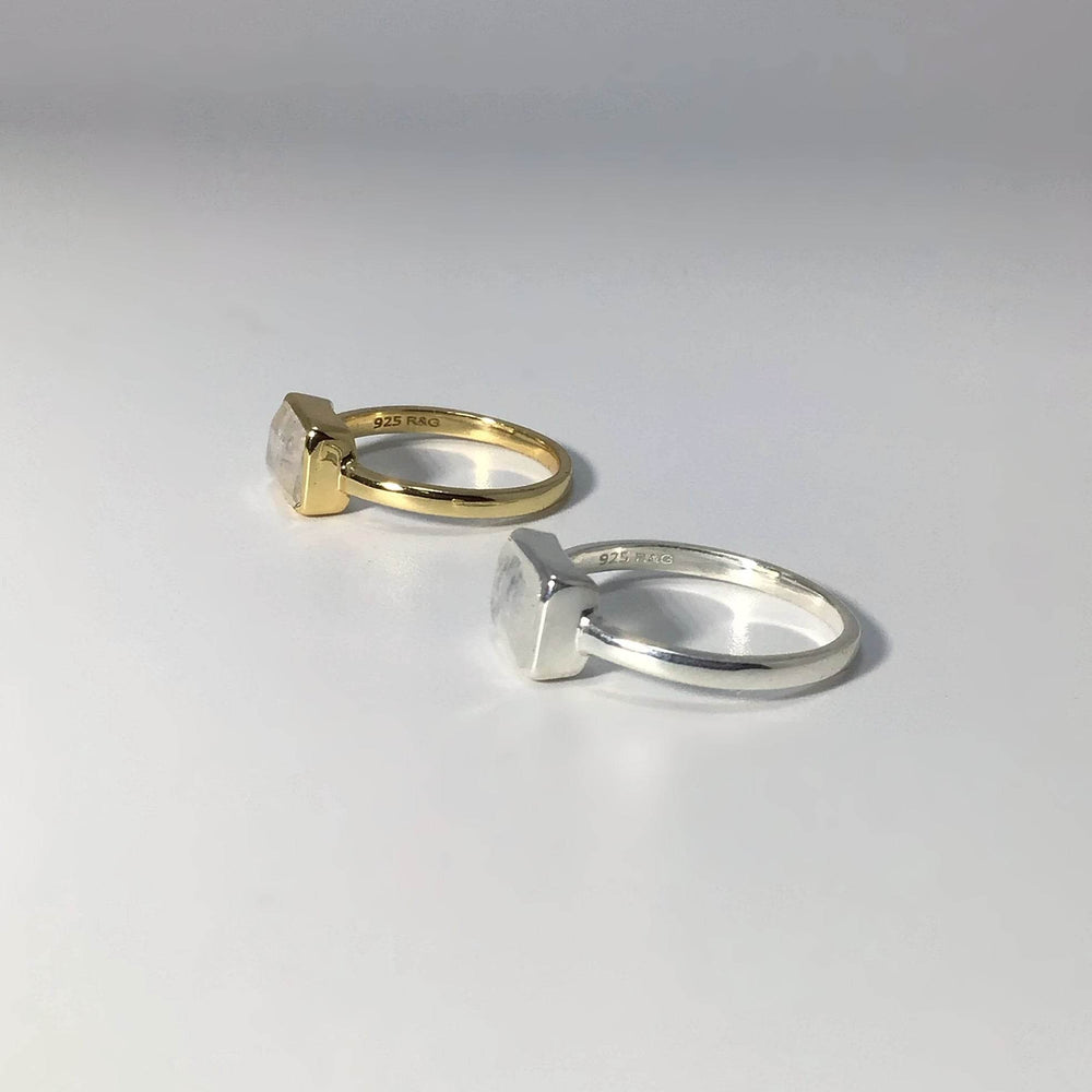 Rainbow Moonstone Ring-Rocks and Gems Canada