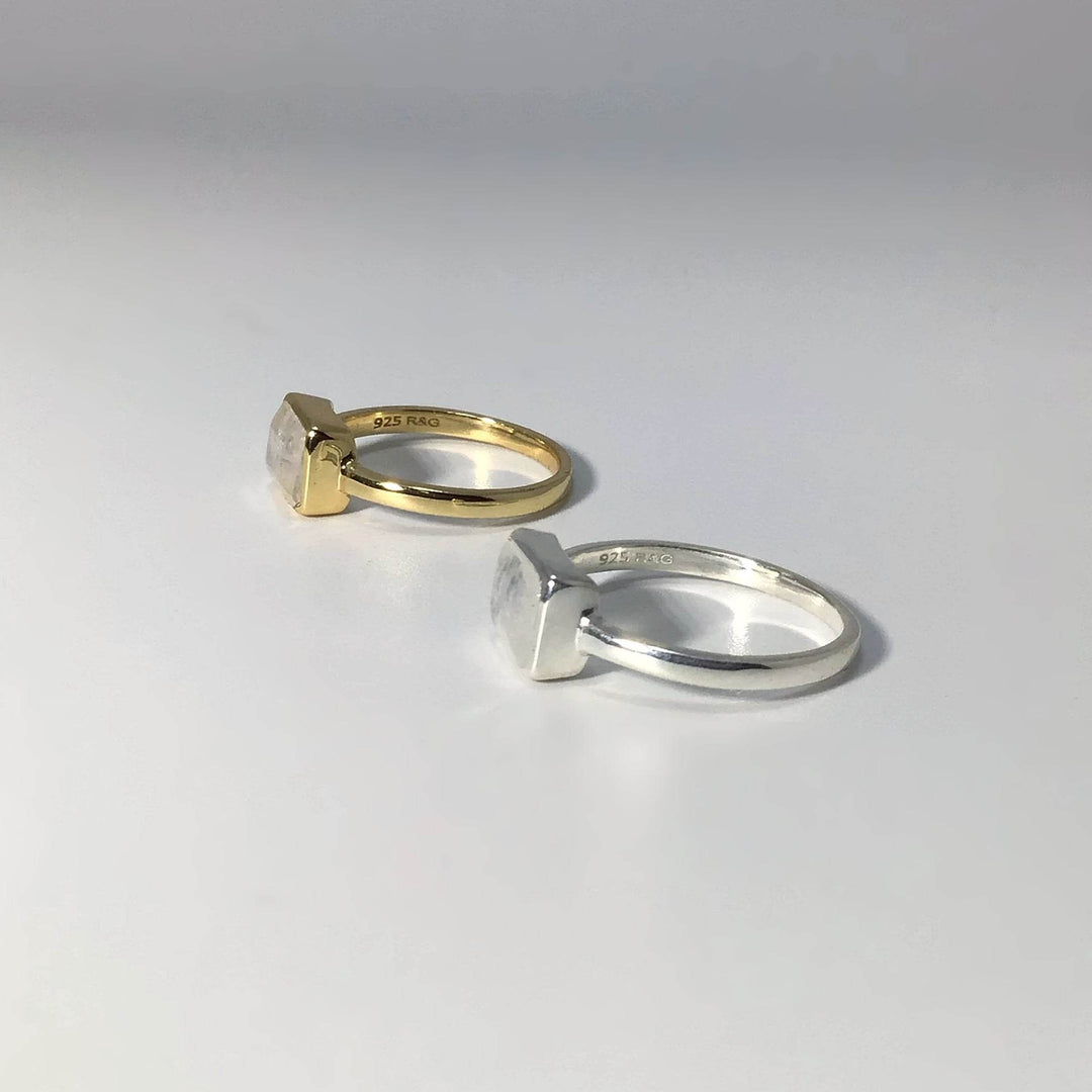 Rainbow Moonstone Ring-Rocks and Gems Canada