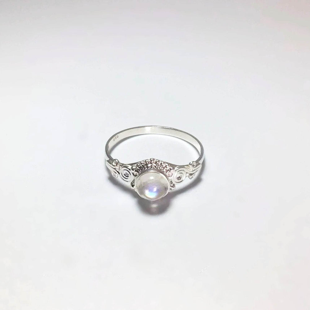 Rainbow Moonstone Ring-Rocks and Gems Canada