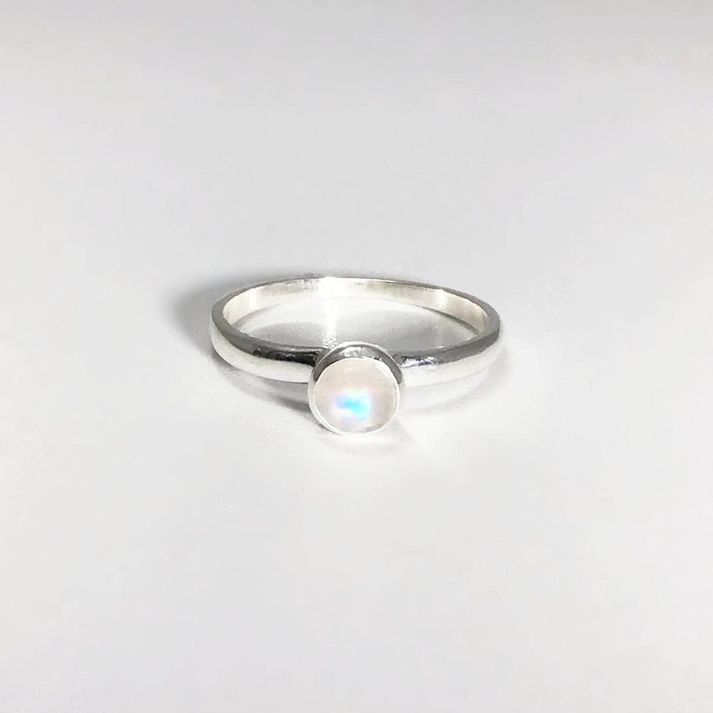 Rainbow Moonstone Ring-Rocks and Gems Canada