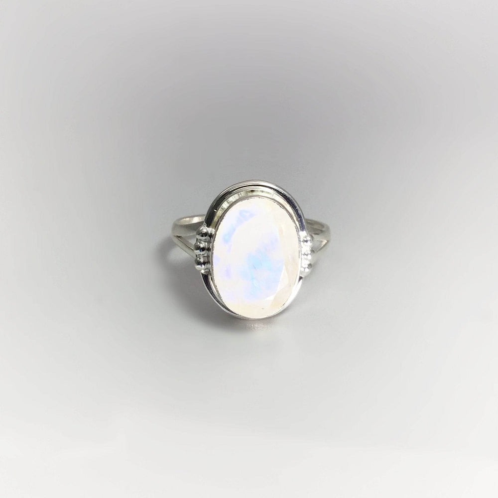 Rainbow Moonstone Ring-Rocks and Gems Canada