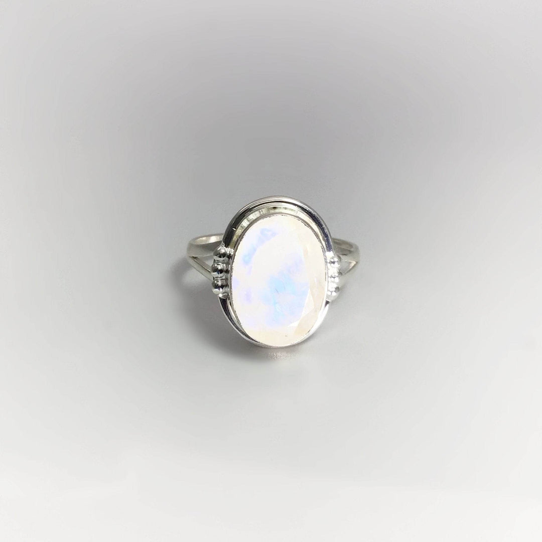 Rainbow Moonstone Ring-Rocks and Gems Canada