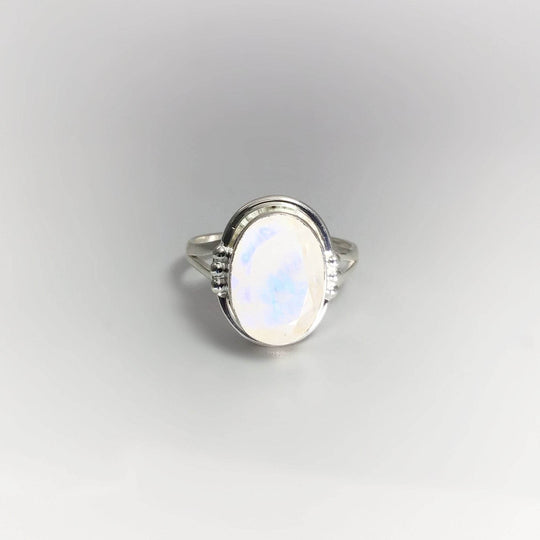 Rainbow Moonstone Ring-Rocks and Gems Canada