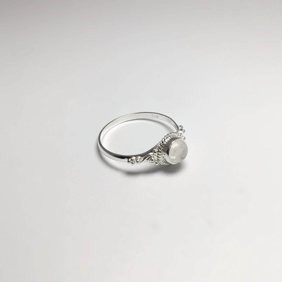 Rainbow Moonstone Ring-Rocks and Gems Canada