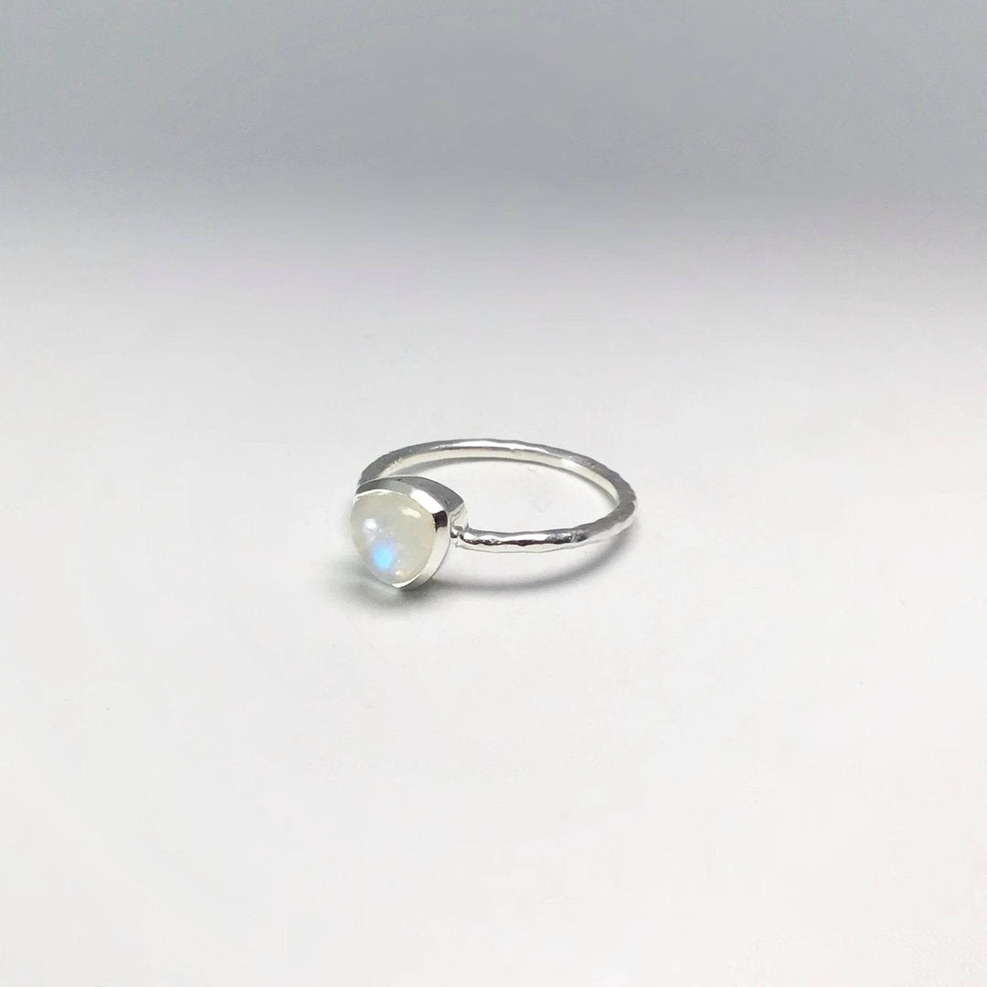 Rainbow Moonstone Ring-Rocks and Gems Canada